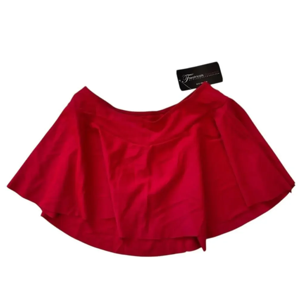 Theatricals Dance skirt Adult M/L Basic Pull-On circle red twirl ballet NWT
